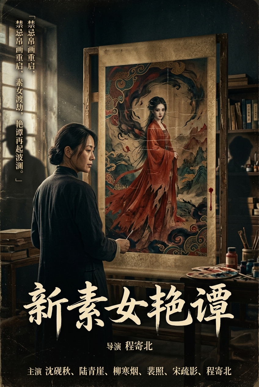 《新素女艳谭》帛画主视觉